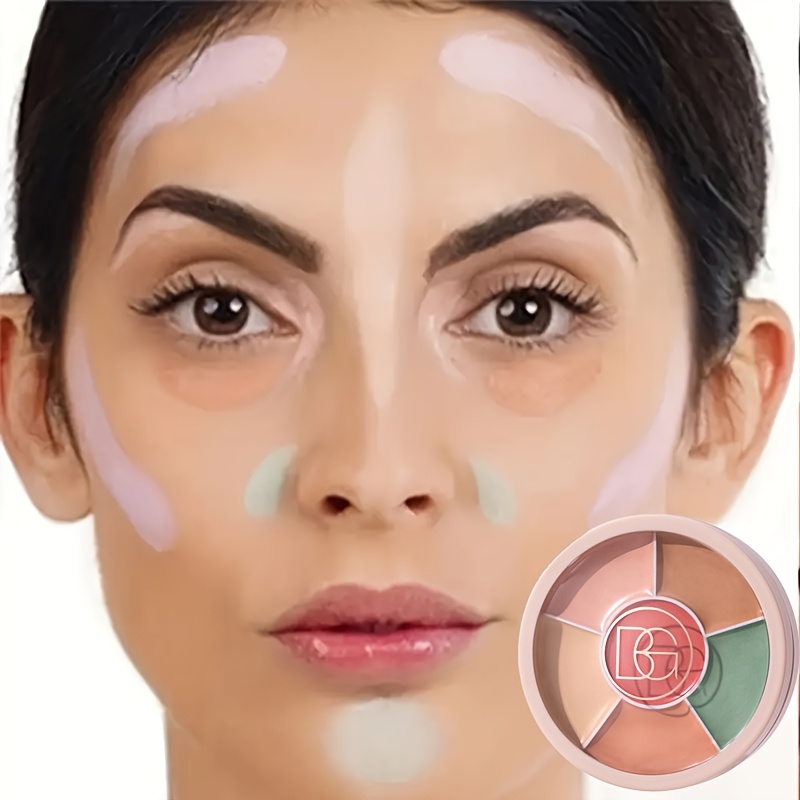 6-in-1 Color Concealer Palette for Dark Circles & Redness