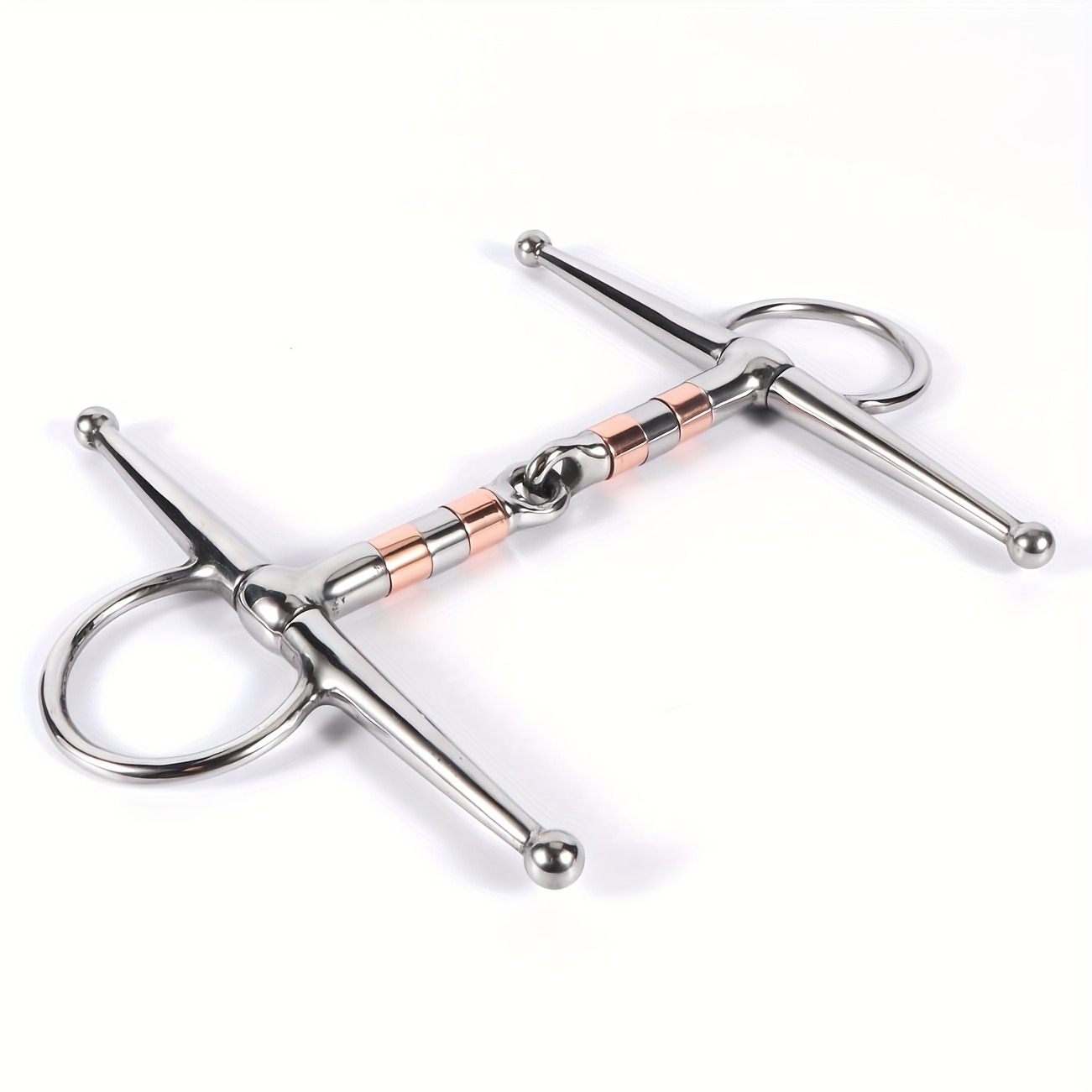 TEMU Morsa da Addestramento in Acciaio Inossidabile per Cavallo, Morsa a Completo Morsa a Anello per Accessori da Cavallo da Esterno (Morsa da 5")