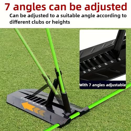1 set high quality adjustable golf swing trainer angle adjustment posture for putting and maintaining guide suitable for indoor and outdoor practice flat swing angle correction