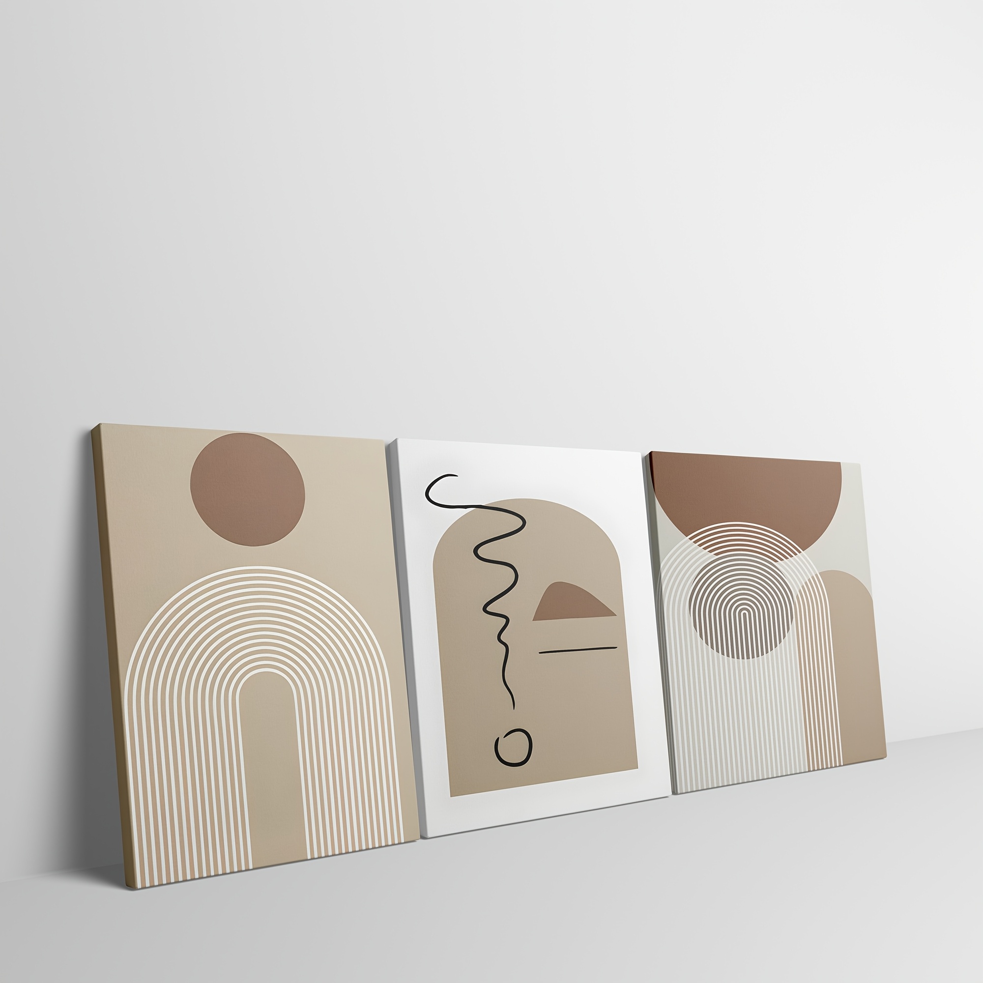 Art da parete, set di arte da parete con cornice, arte moderna astratta, decorazione da parete bohémien con pittura a olio moderna, pronta per decorare soggiorno, camera da letto, bagno, ufficio
