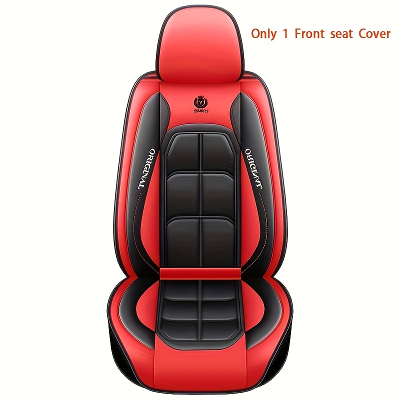 TEMU 1pc Faux Car Seat Cover Single 1pc Seat Cover - Front Seat Protection Pad For Sedan And Suv - Pickup Truck Cover Durable, Comfortable, Stylish