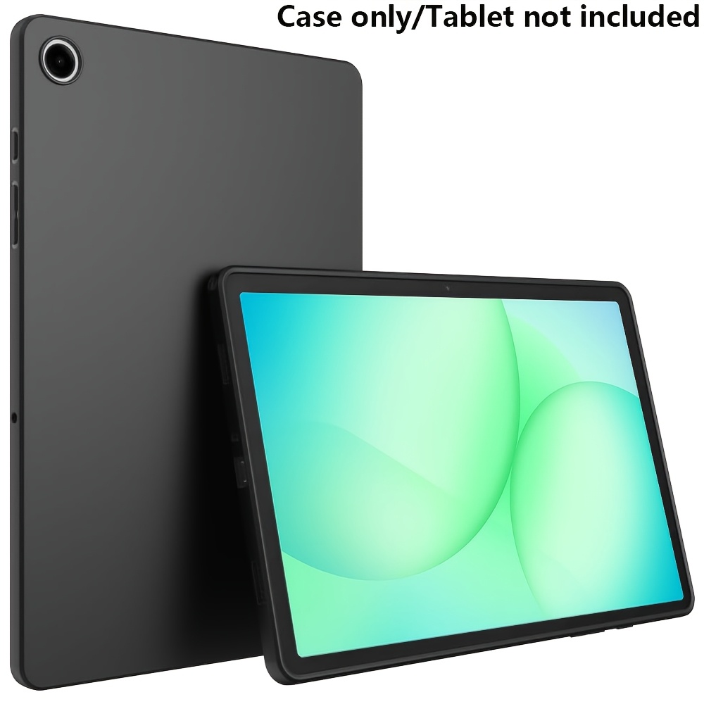 TEMU Case Suitable For Galaxy Tab A11 Plus 11-inch (2025) Model Sm-/x236 Matte Tpu Rubber Soft Tpu Protective Cover For Tab A11 Plus, Black
