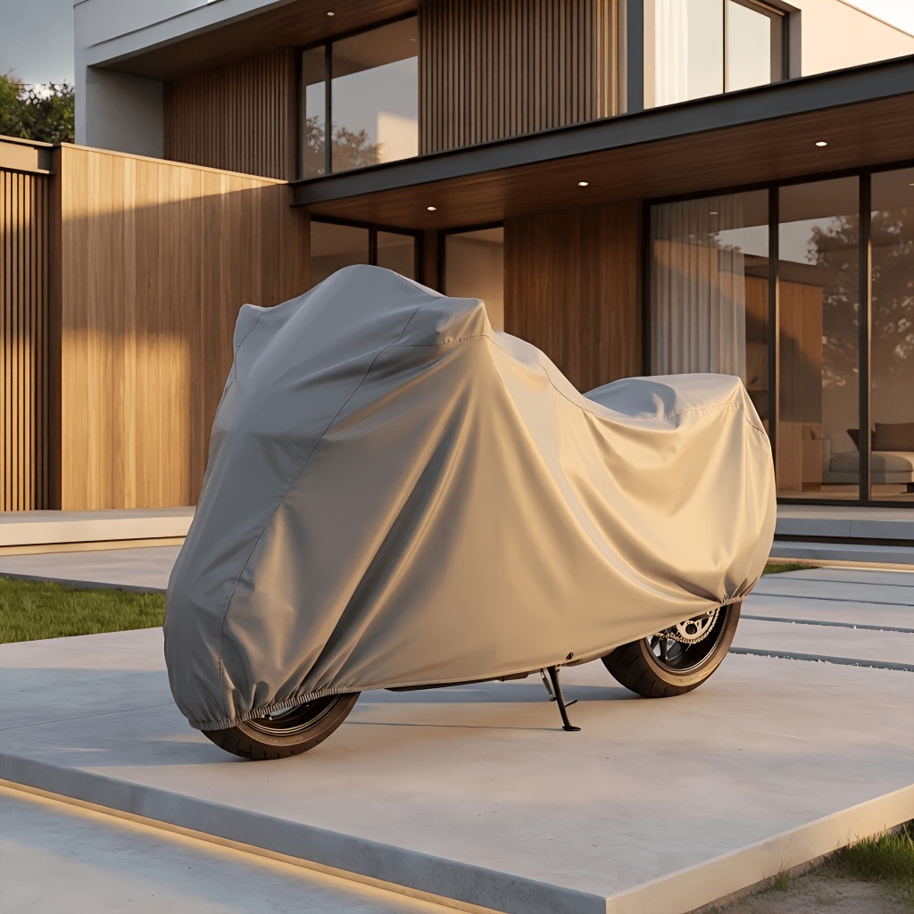 TEMU Outdoor Motorcycle Cover, Waterproof And Scratch-resistant Protection, Dustproof And Sunshade, Universal Models, Motorcycle Dust And Sunshade