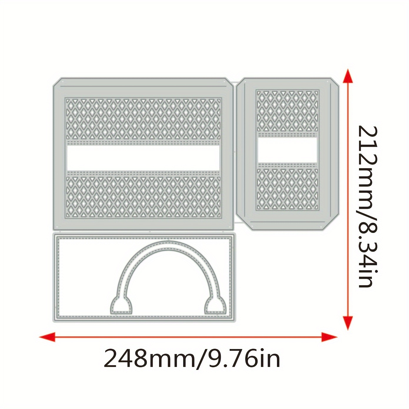 Valentine's Day Basket Metal Cutting Dies Cut Die Mold Album Diy Paper Craft Knife Mould Blade Punch Stencils Dies