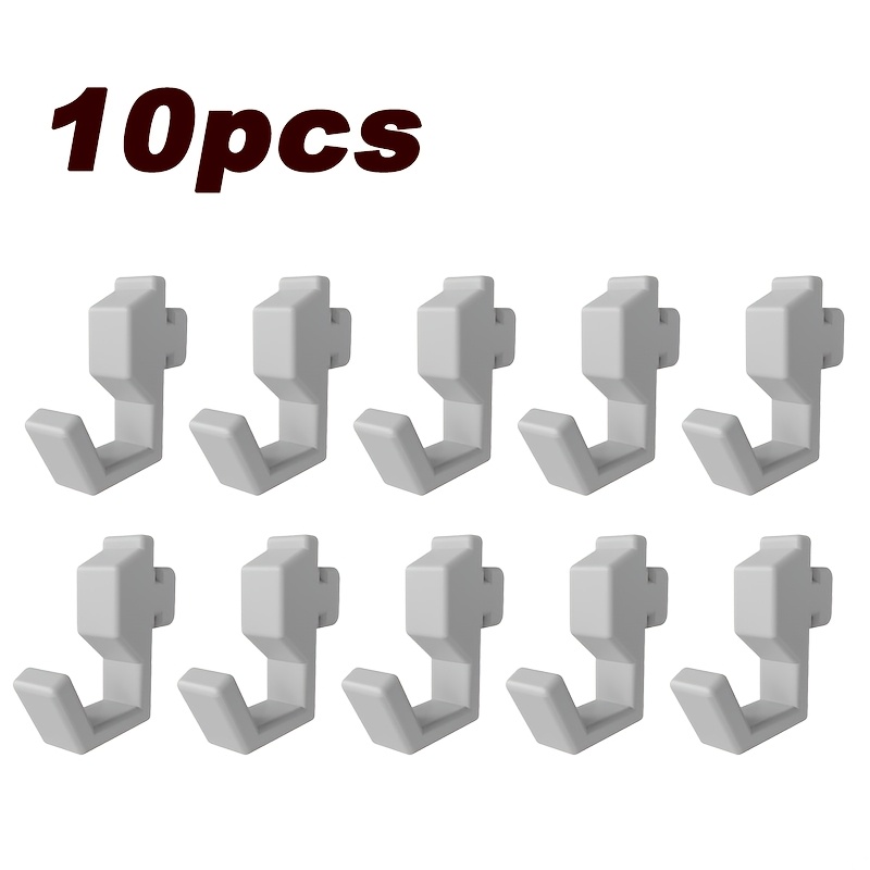 TEMU 10pcs Rv Sliding Track Hooks, Heavy-duty Wall-mounted Hooks Designed For Campers, Motorhomes And . Adjustable Storage Hooks For Storing Towels,