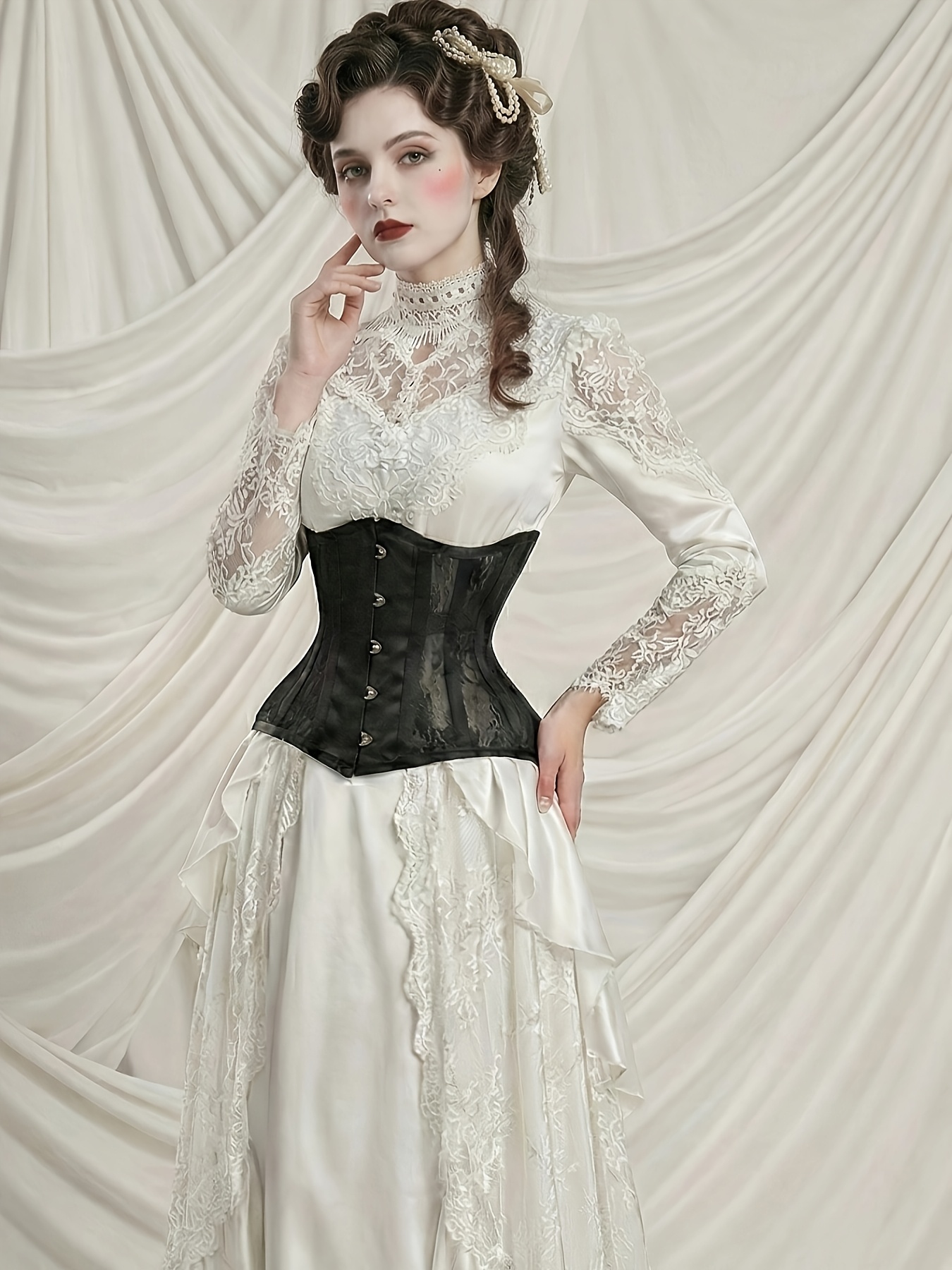 scale steel boned lace corset wedding dresses - Temu Bahrain