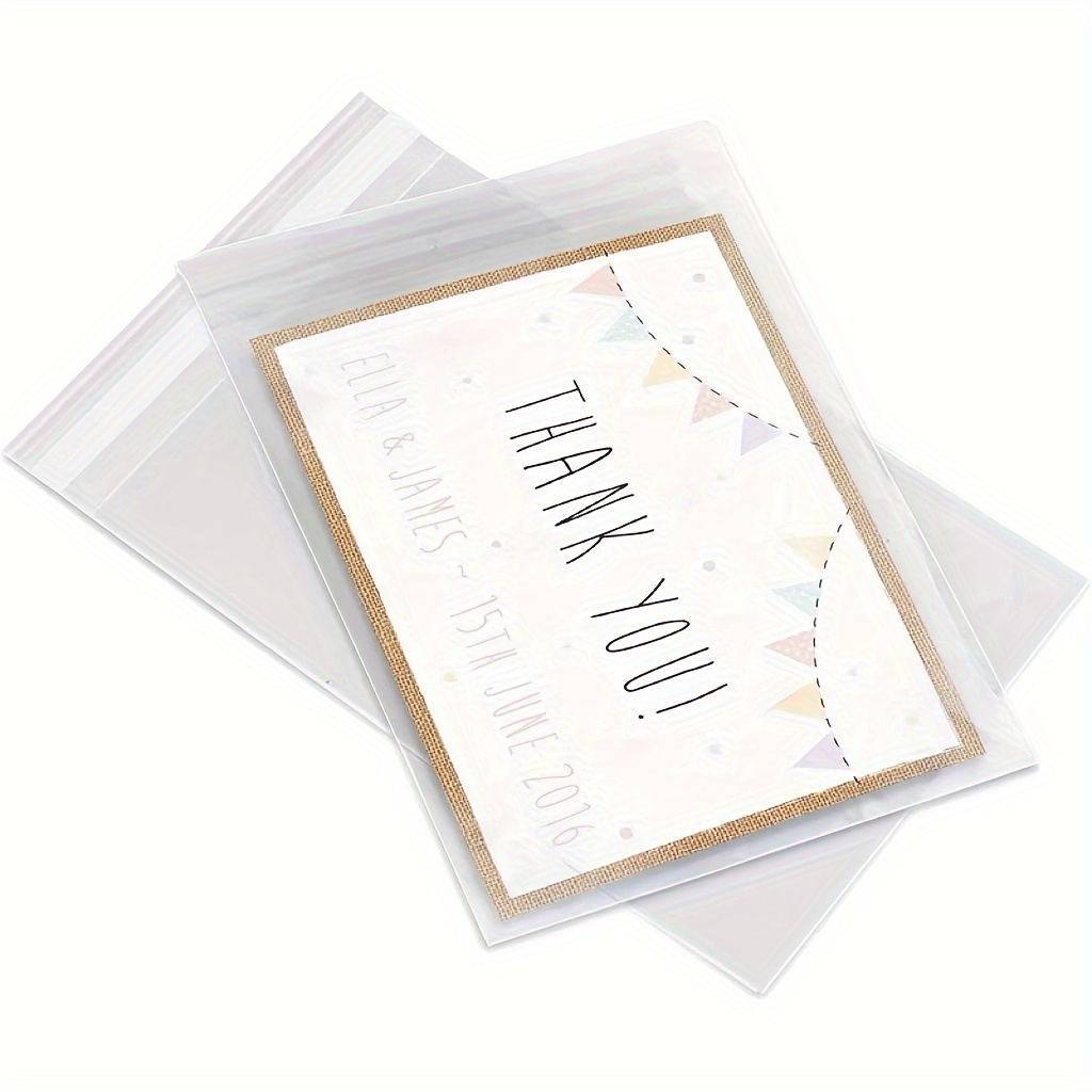 plastic greeting card sleeves Clear Greeting Card & Envelope Sleeves — Clubcard Printing Canada main image 0