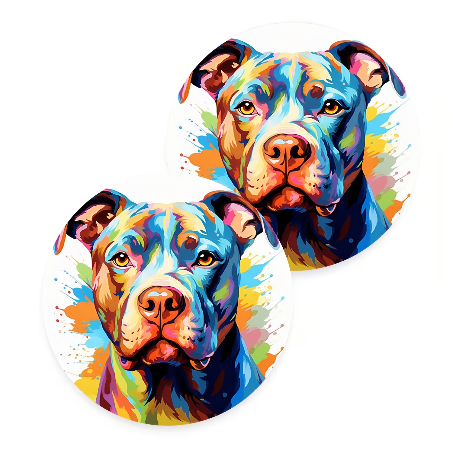 TEMU 2pcs Pit Coasters Suitable For Car Cup Holders & Home Table, Non-slip Absorbent Drink Holders With, Easy To Clean Coaster Pads For Women'