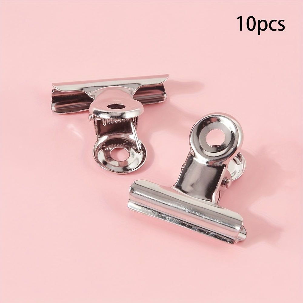 TEMU 10 pinzas para uñas, clips para uñas francesas, puntas de acero inoxidable para uñas acrílicas, herramienta multifunción para uñas, herramientas