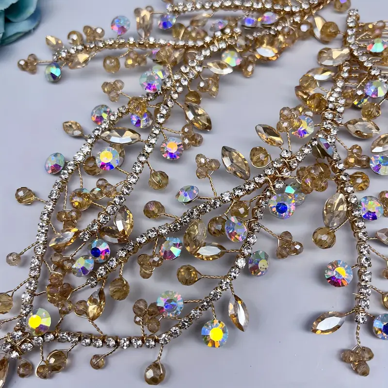 один элегантный головной убор в стиле бохо для невесты, украшение с блестками, индийский кулон, цепочка на лоб, украшение для свадьбы, аксессуар для головного убора, детали 5