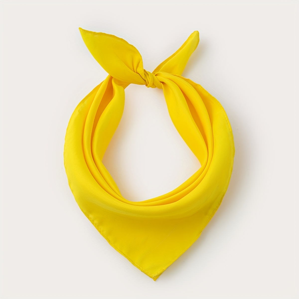 TEMU 1pc Men' Color Small Square Scarf - Solid Color (multiple Colors ) | Small Square Neckerchief For Casual & -casual Outfits | Versatile Suitable