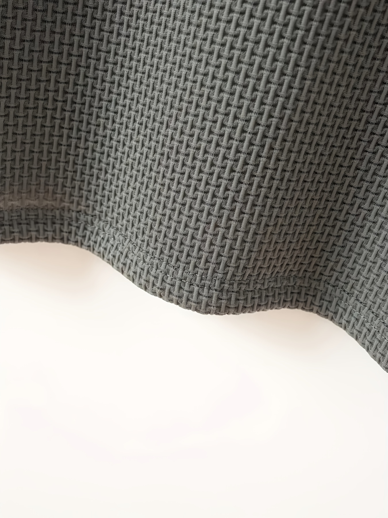 Men's Solid Color Waffle Knit T-Shirt - Breathable Stretch Fabric, Moisture-Wicking Round Neck Short Sleeve Tee for Summer Outdoor Sports & Casual Wear