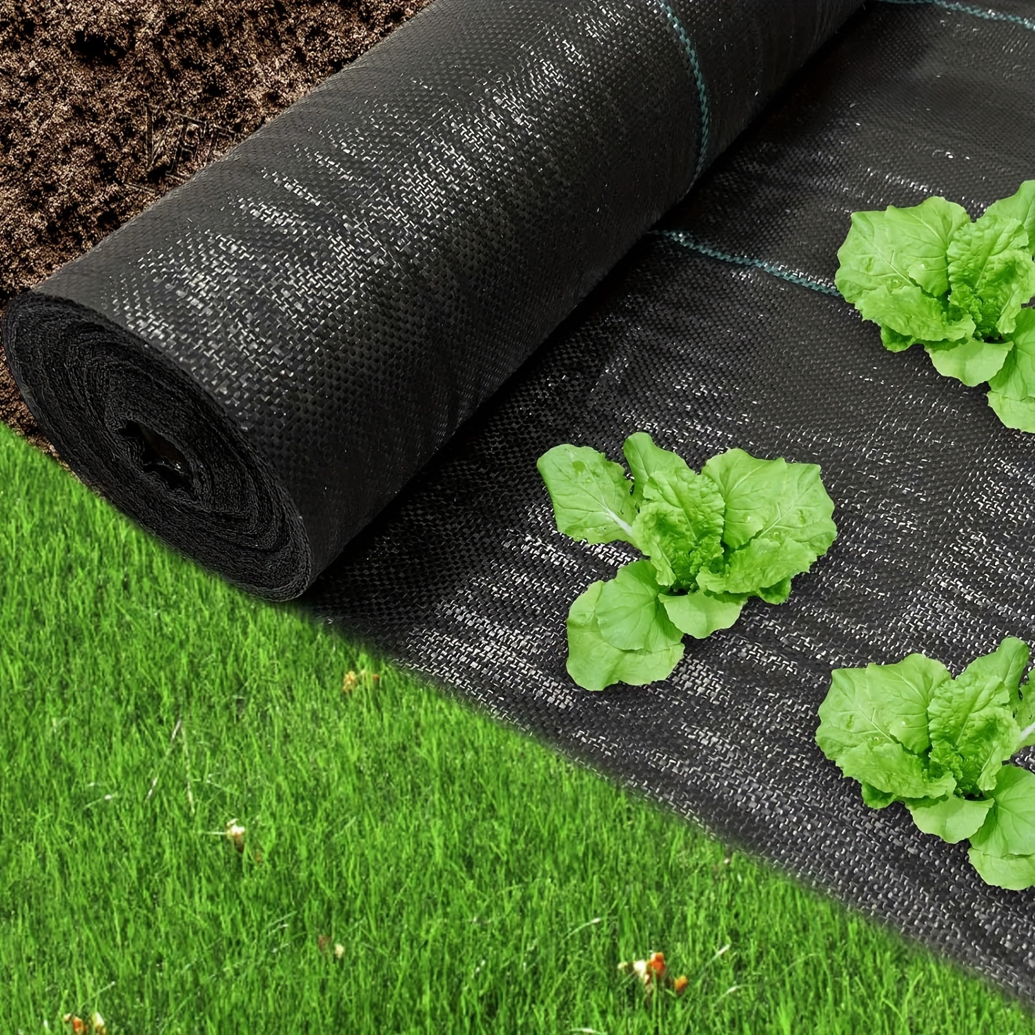 

1 Pack, Garden Barrier Landscape Fabric, Block Fabric, Woven Mulch For Landscaping Ground Cover Control Fabric, Black Garden Bed Liner For Outdoor Garden Supplies