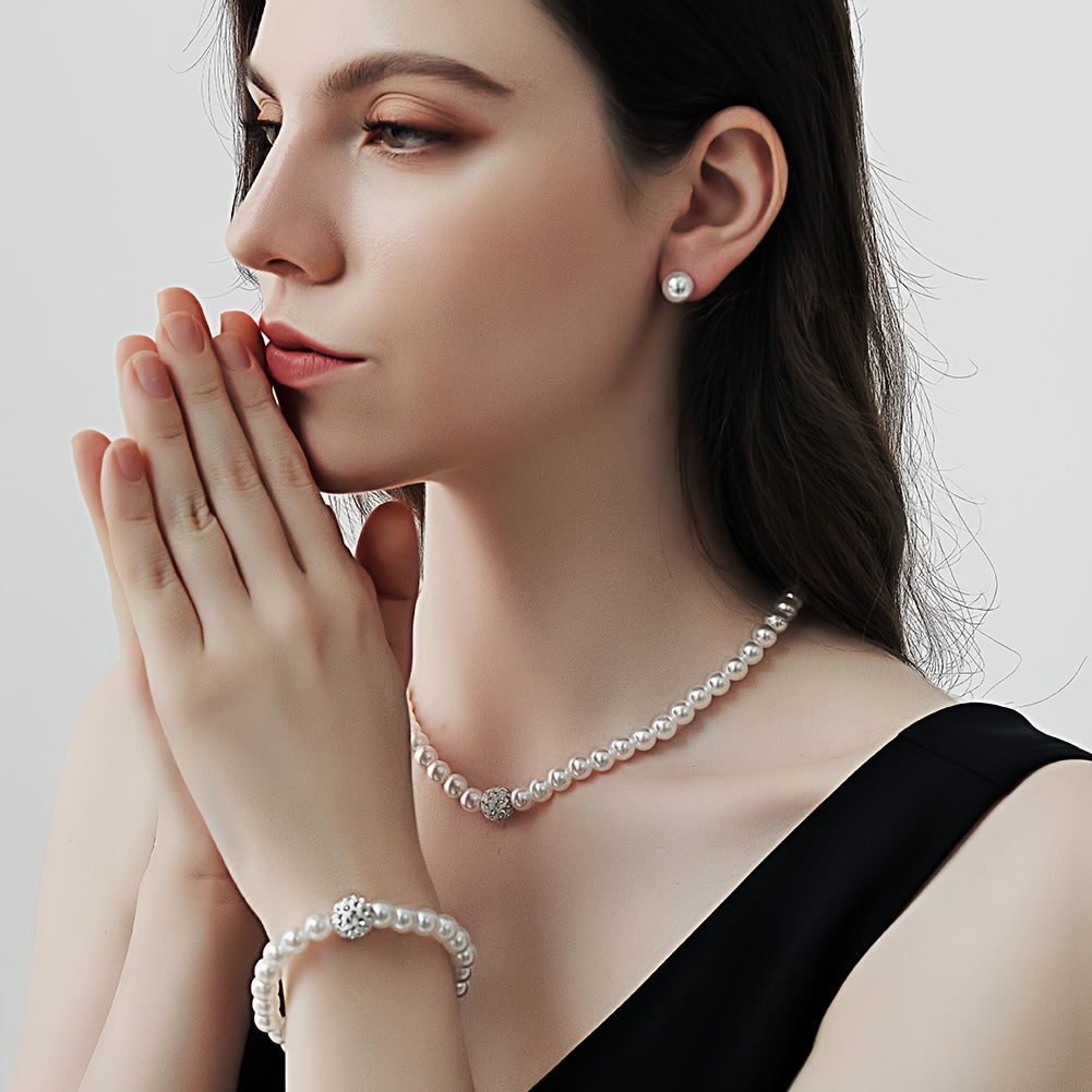 4pcs High-end Versatile Necklace Set For Women, Fashionable Temperament, Wear Accessories