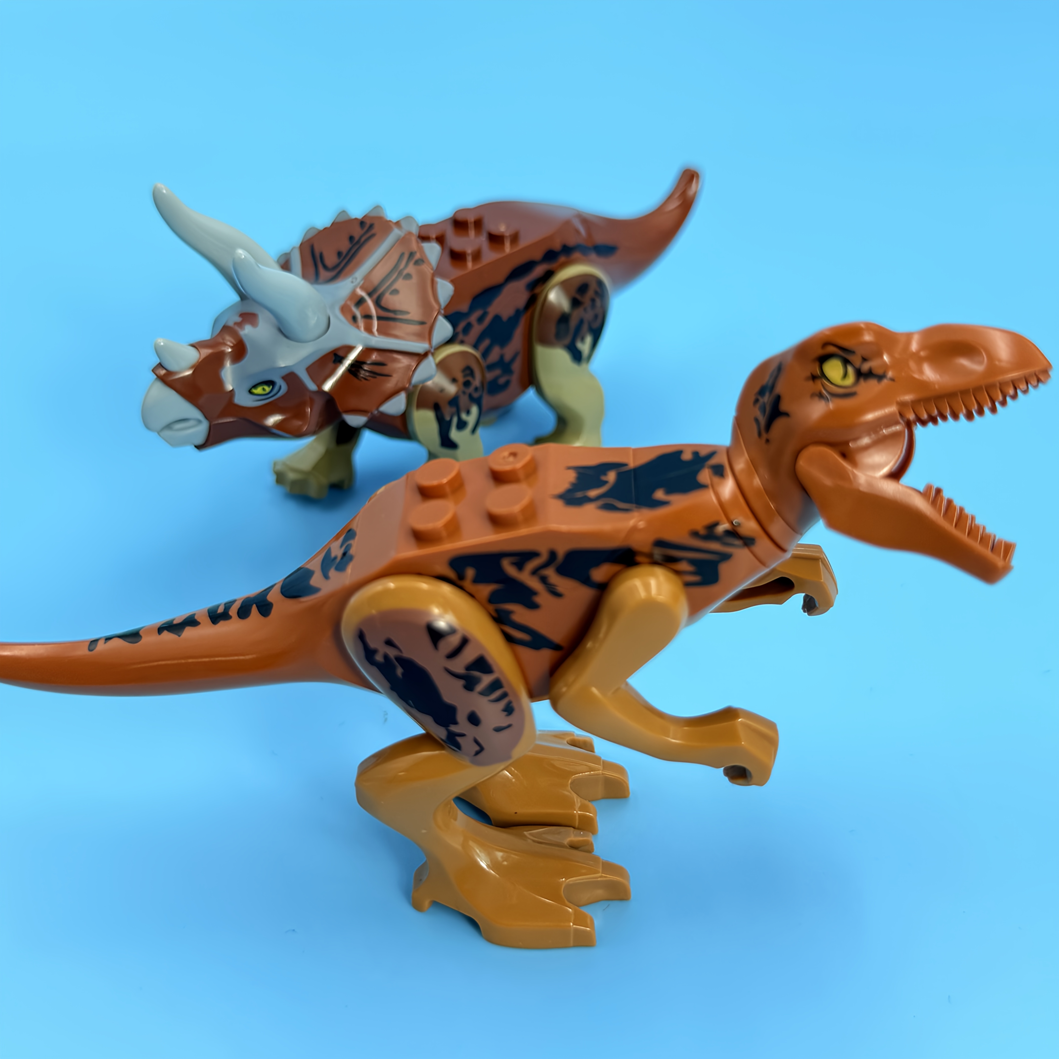 8pcs Dinosaur World Building Blocks Set with Action Characters