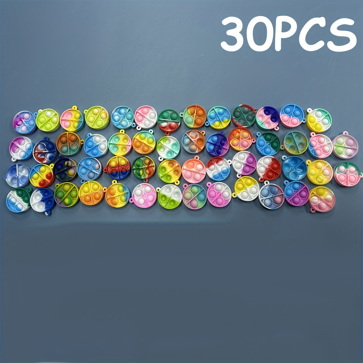 TEMU 30 Bouncing Toys, Mini Bubble Pushing Toys, Suitable As Party Gifts, Classroom Prizes, Suitable For Birthdays, Christmas, And Valentine's Day