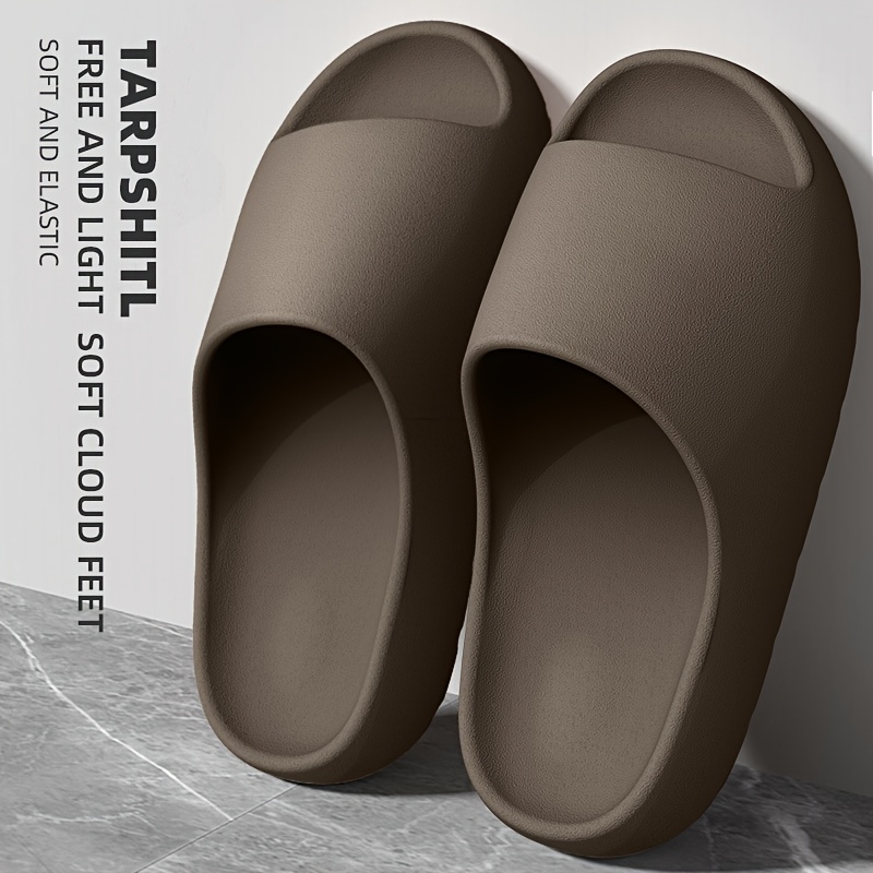 Lightweight EVA Slippers for Men and Women - Non-Slip, Comfortable Indoor and Outdoor Wear, White with Black Accents, All-Season Wear, Casual Home Shoes|Minimalist Design|Eva Upper Material