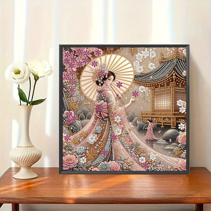 Image of 1pc Diamond Painting Kit, 5d Special Shaped Partial Diamond Mosaic Art Craft, Handmade Creative Making Your Creative Inspiration And , Suitable For Home Wall Decoration Art. Frameless