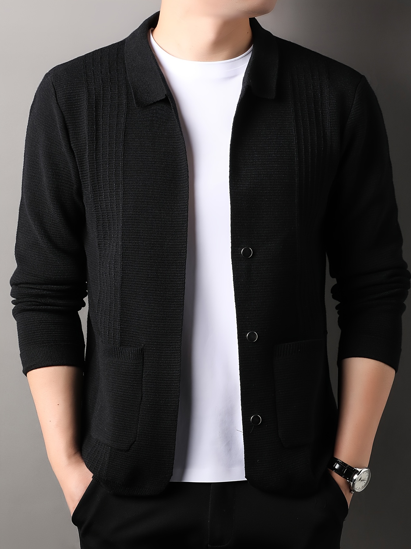 herren casual strick cardigan reißverschluss Temu Germany