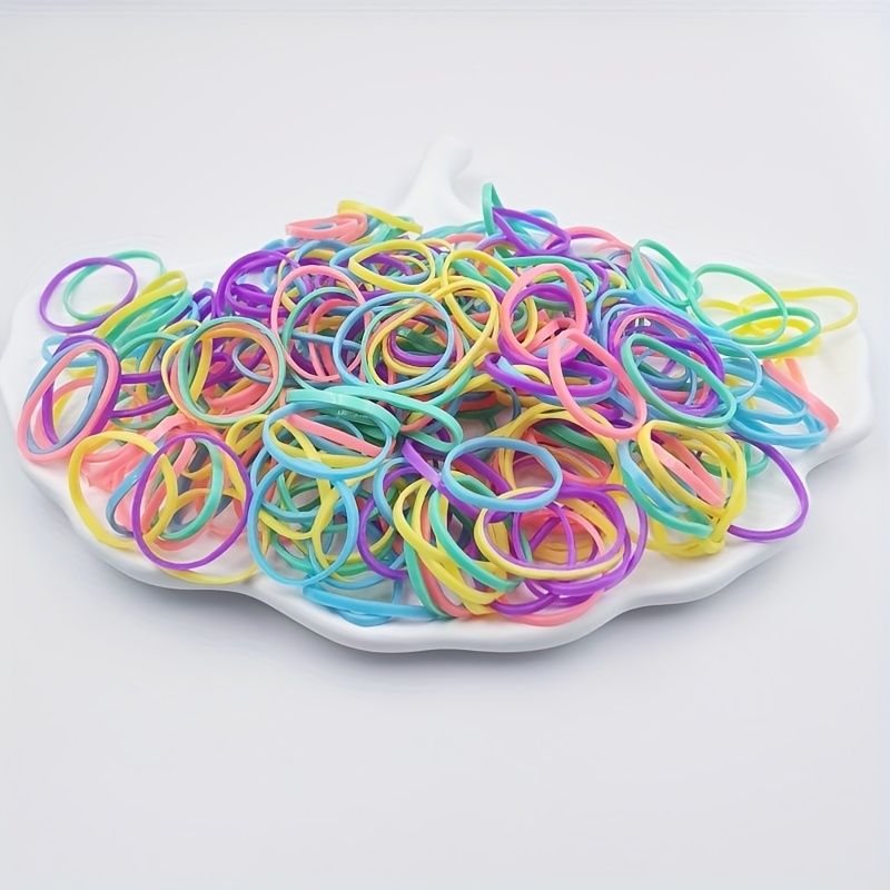 TEMU High-quality, Colorful, And Elastic Rubber Bands In 3 Sizes, Suitable For Tying, Securing, Sealing, Organizing, And As Stylish Hair Ties. Ideal