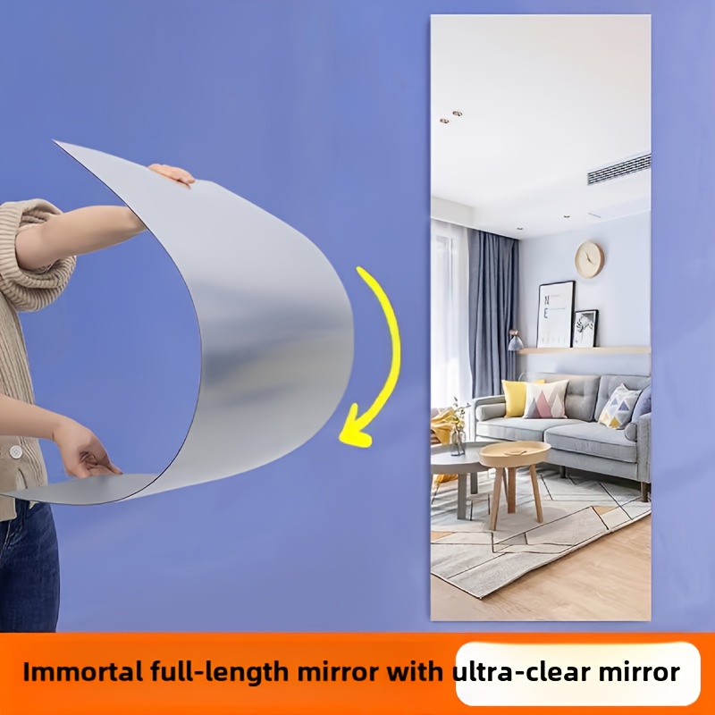 mounted full length   made of acrylic soft makeup   that     in the bathroom bedroom or any area without   and is   resistant details 3