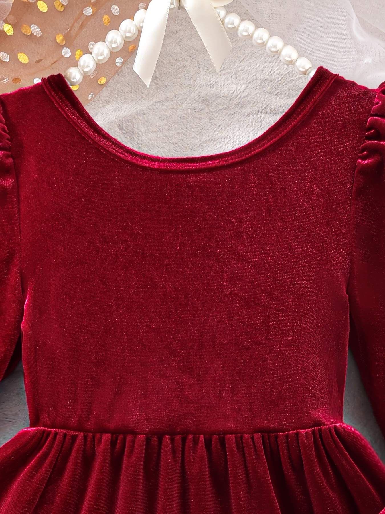 mens burgundy plaid dress shirt Children's Communion Dress Girls Birthday Princess Dress Girls New Year Dress main image 1