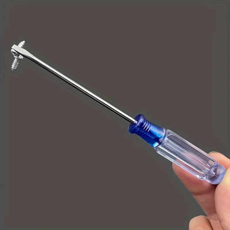10pcs crystal screwdriver set with transparent handles durable steel multiple sizes of flat and phillips heads ideal for home and industrial use home screwdriver set transparent handle screwdriver durable steel screwdriver Product details 1