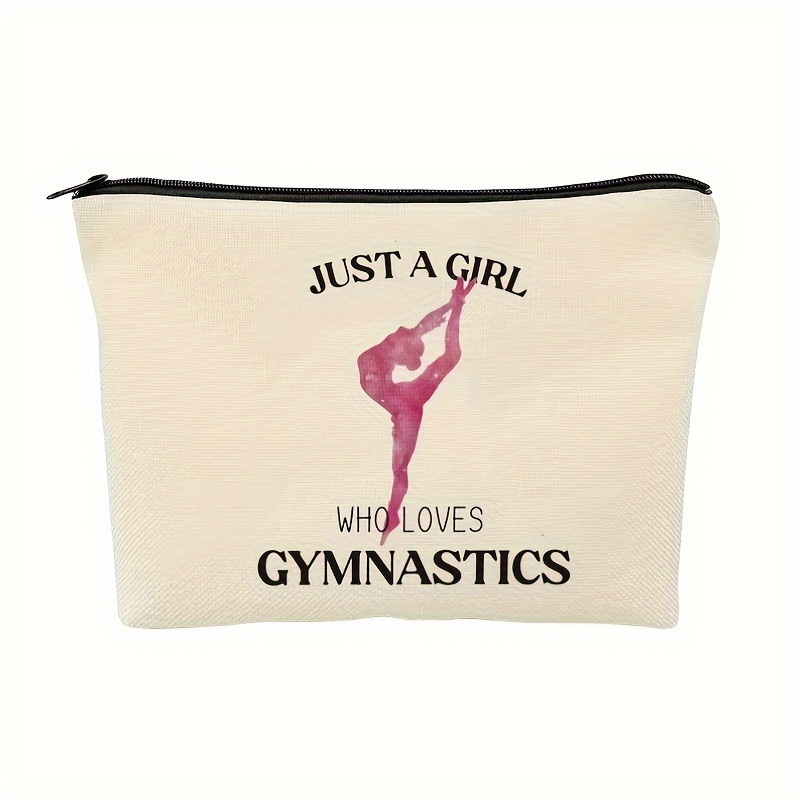 

Gymnastics Makeup Bag For Women Gymnasts Inspirational Gifts Gymnastic Gifts For Women Sports Lovers Birthday Gifts For Her - Just A Who Loves Gymnastics