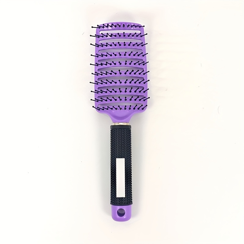 TEMU Men Women Square Hollow Hairbrush, Wide-tooth Comb, Easy To Detangle And Scalp Massage, Ventilated Detangling Wet Hair Brush, Elastic Comb