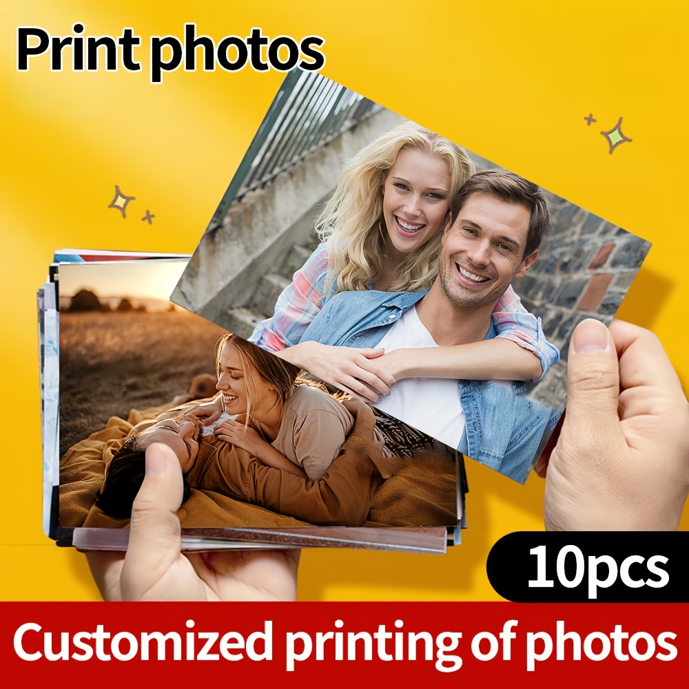 

10pcs Personalized Photo Printing, Custom Polaroid Picture Development, 6x4 Inch Album Paper, High Print, With Ideal For Christmas, Thanksgiving, Father's Day, Pet Memorials, And Anniversary Gifts