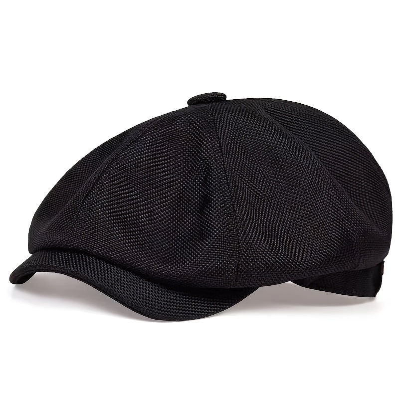 TEMU Men's Baseball , Octagonal , Vintage Beret, Thin Painter's , Breathable