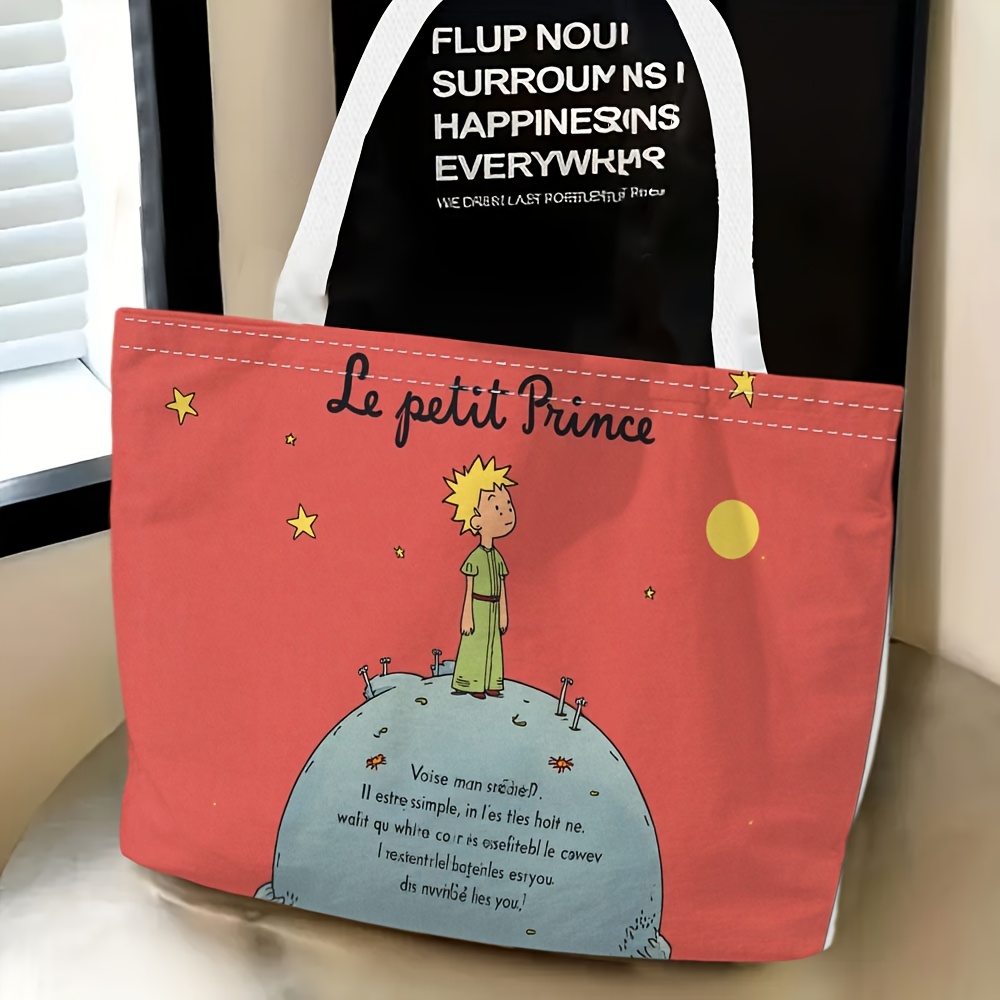 TEMU 1pc Little Prince Authorized, Le Themed Women's Shoulder Bag, Multifunctional And Versatile, Handbag, Crossbody Bag, Travel Essential, Exquisite