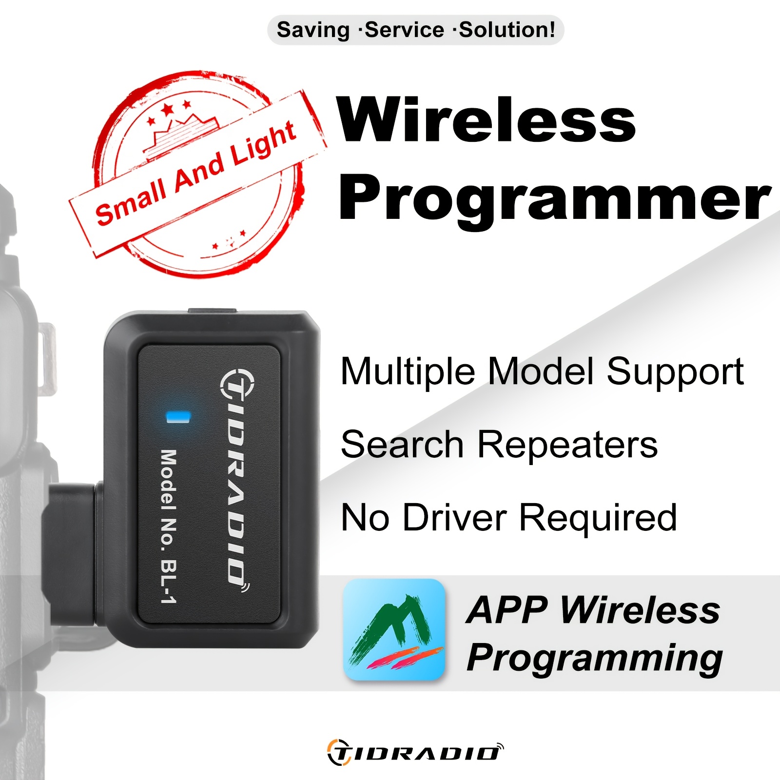 TEMU Tidradio Ham Radio Wireless Programmer Adapter App And Pc Program Multiple Models No Driver Issues Program Cable