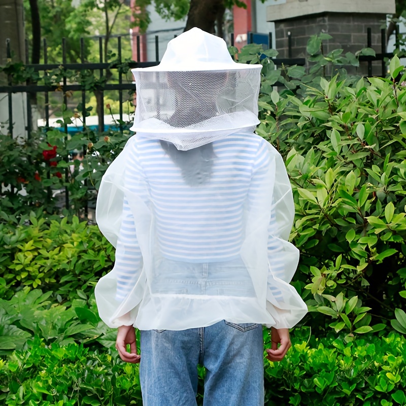 

Professional Men's Beekeeper Suit With Hooded Veil - Transparent, Durable Beekeeping Protective Gear