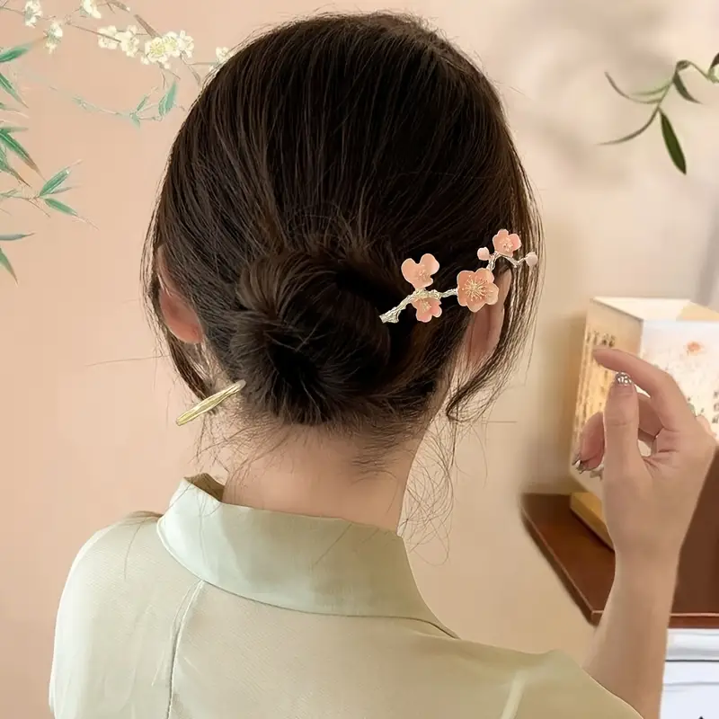 6pcs elegant floral metal hair sticks for women stylish flower shaped hairpins with intricate design daily use parties and photoshoots ideal valentines day gift headpiece cute hair accessories party hairpieces sophisticated accessory Product details 7