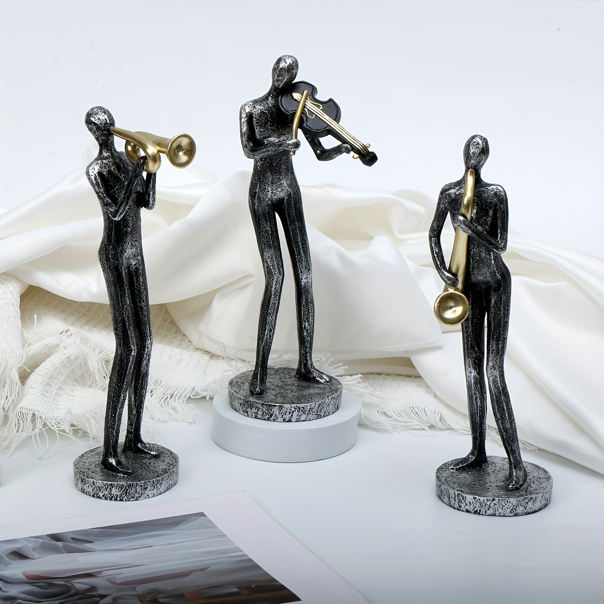 Sculpture Decoration Abstract Musician Statue Ornament Temu Ireland