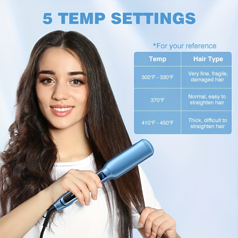 hair straightener iron professional flat frizz Temu