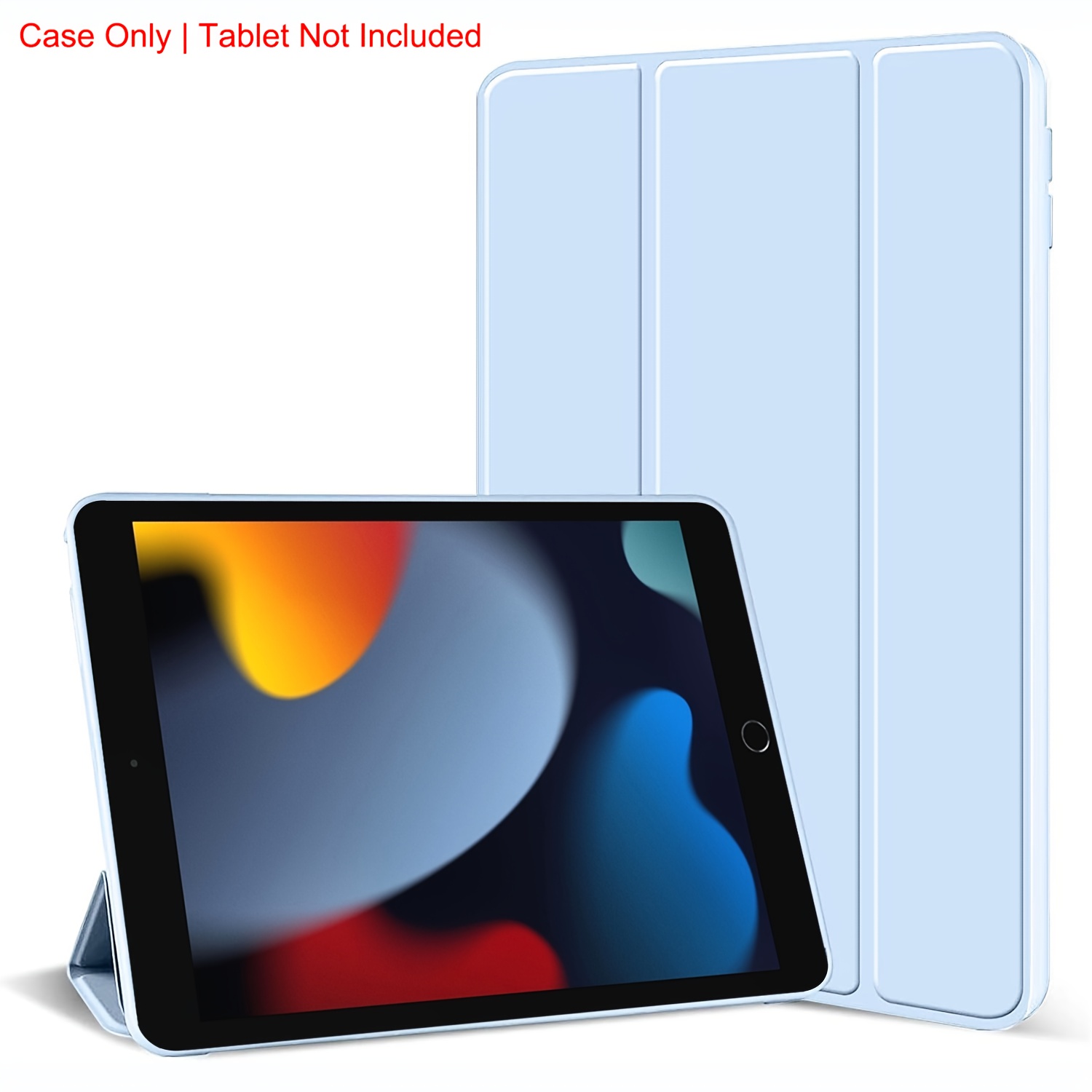 TEMU Case For Inch 7th/8th/9th Generatin 2019/2020/2021 Synthetic Leather Flip Stand Tablet Cover Soft Back Cover Protective Shell Auto Wake Up &