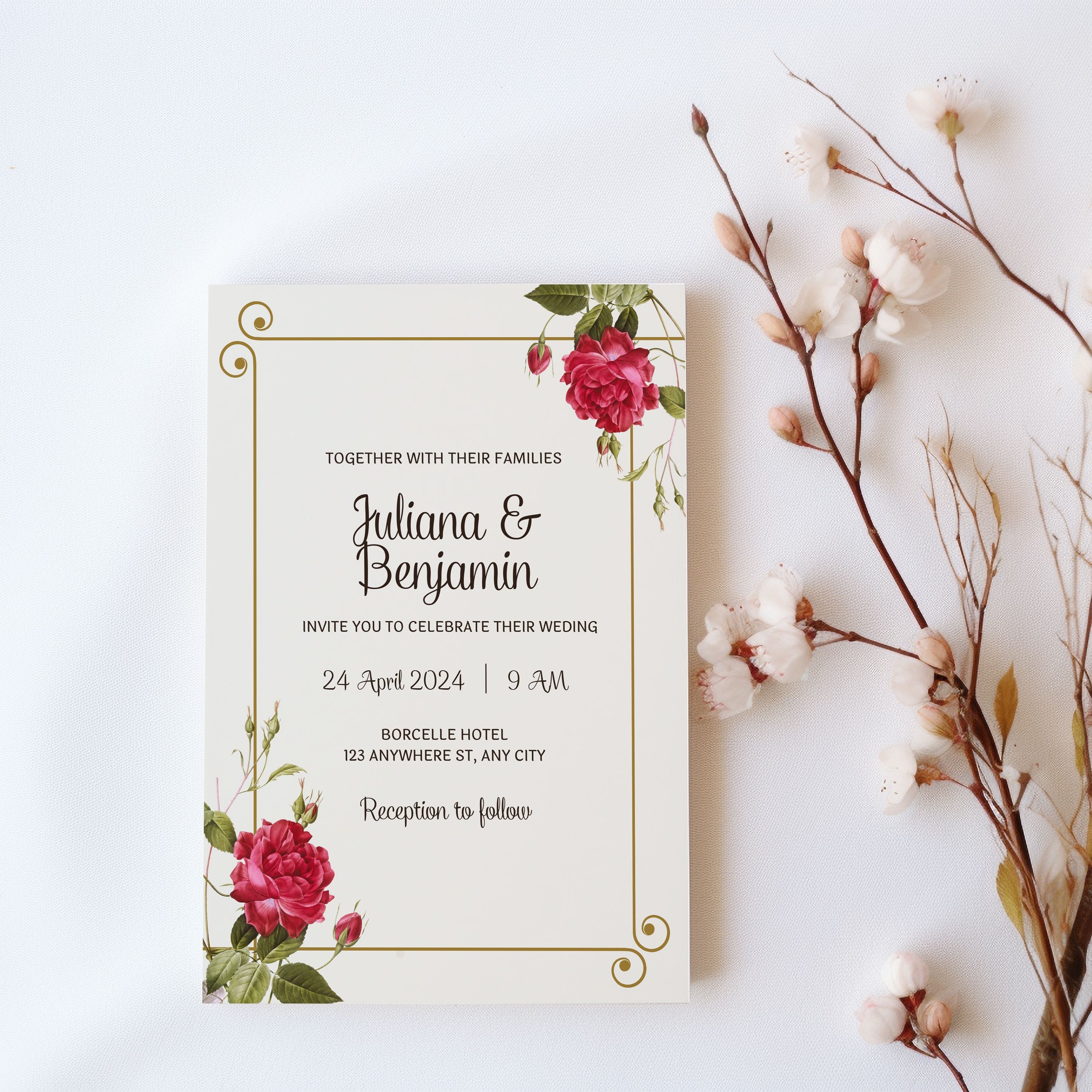custom text minimalist wedding invitations modern bridesmaid gifts