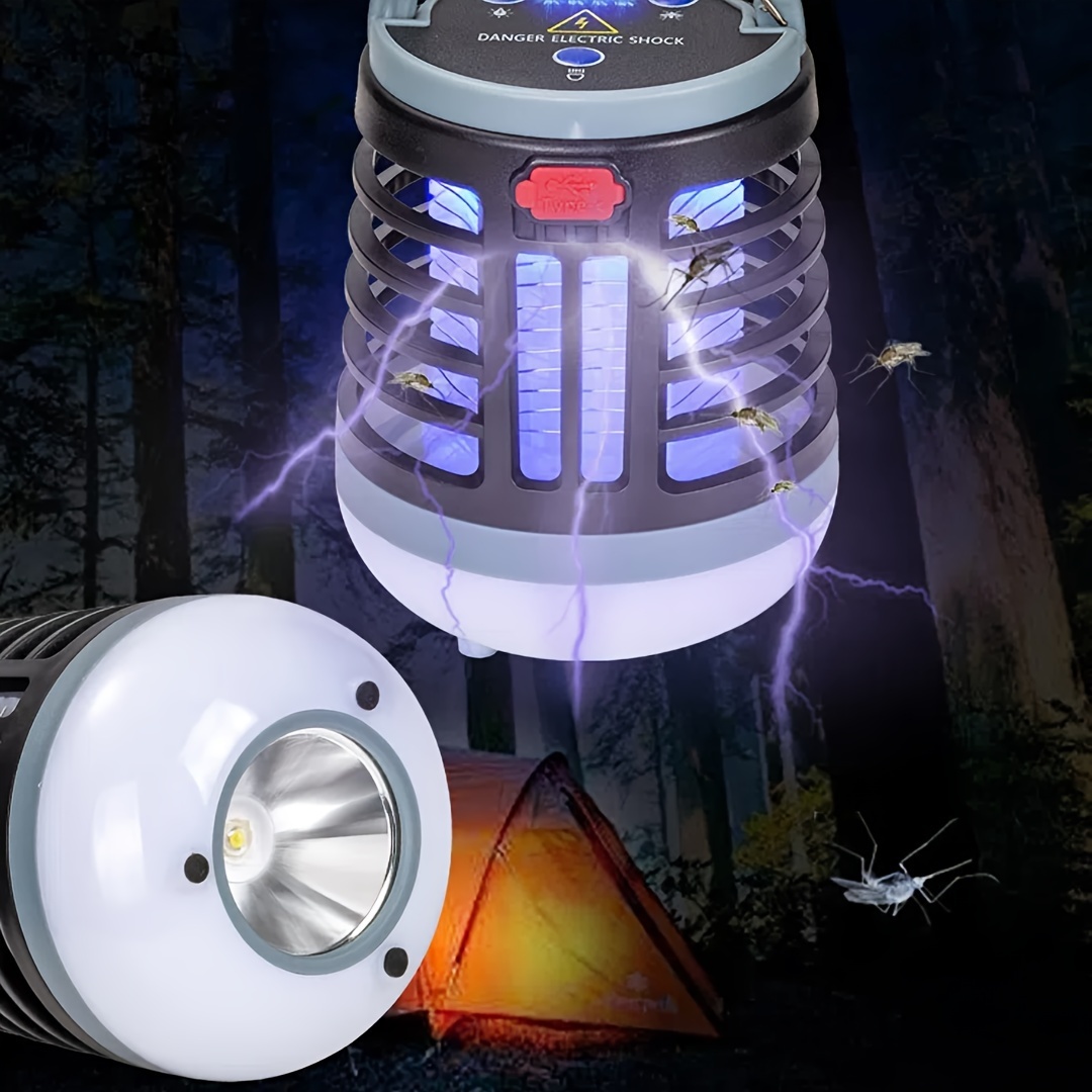 1pc Bug Zapper Rechargeable Mosquito Killer Camping Lantern Electric 