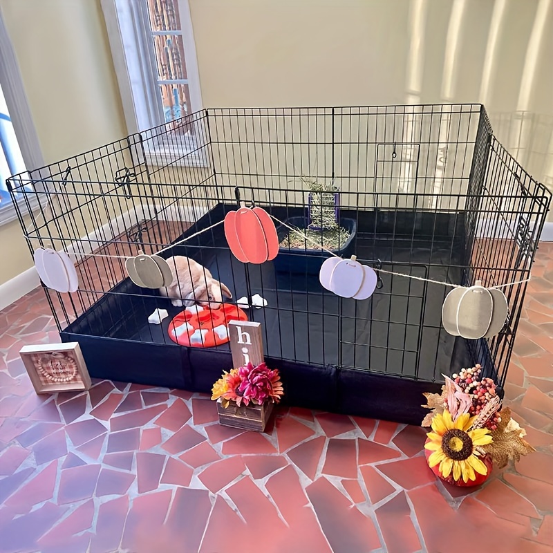 

Aivituvin Portable Pet Playpen - Durable And Easy-to-assemble Small Pet Enclosure With Floor For Indoor And Outdoor Use - Spacious Fences For Baby Holland , Rabbits, Pom Puppies, Kittens