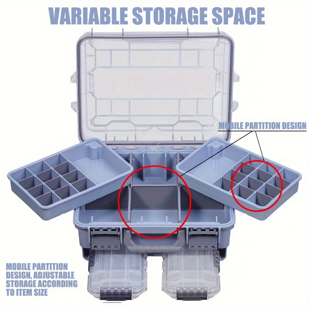 multifunctional lure fishing tackle box 360 degree - Temu
