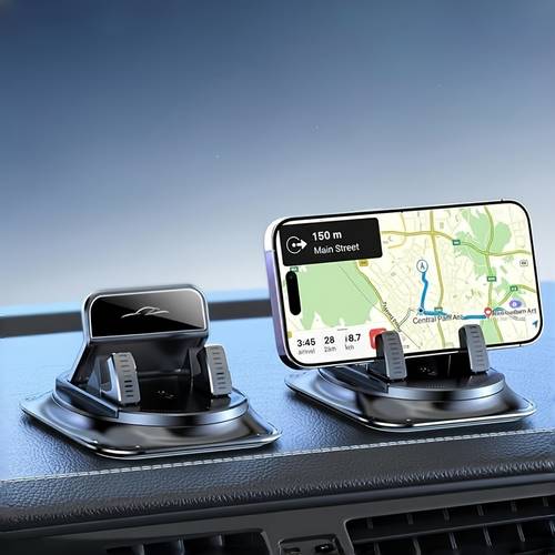 soporte giratorio para teléfono de coche de , de material abs, con antideslizante. para coche, y escritorio de ordenador en casa