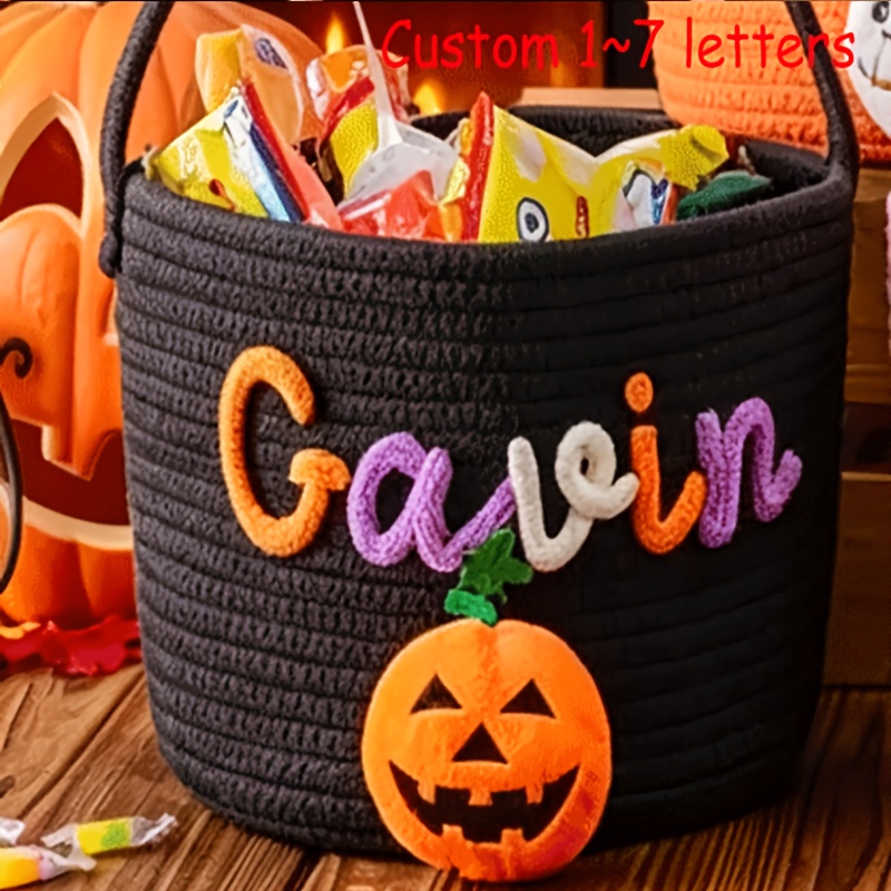 TEMU 1 Women's Tote Bag, Halloween Gift Tote Basket, Halloween Candy Basket, Trick-or-treat Gift Basket, Candy Tote Bag, Halloween Gift, Halloween