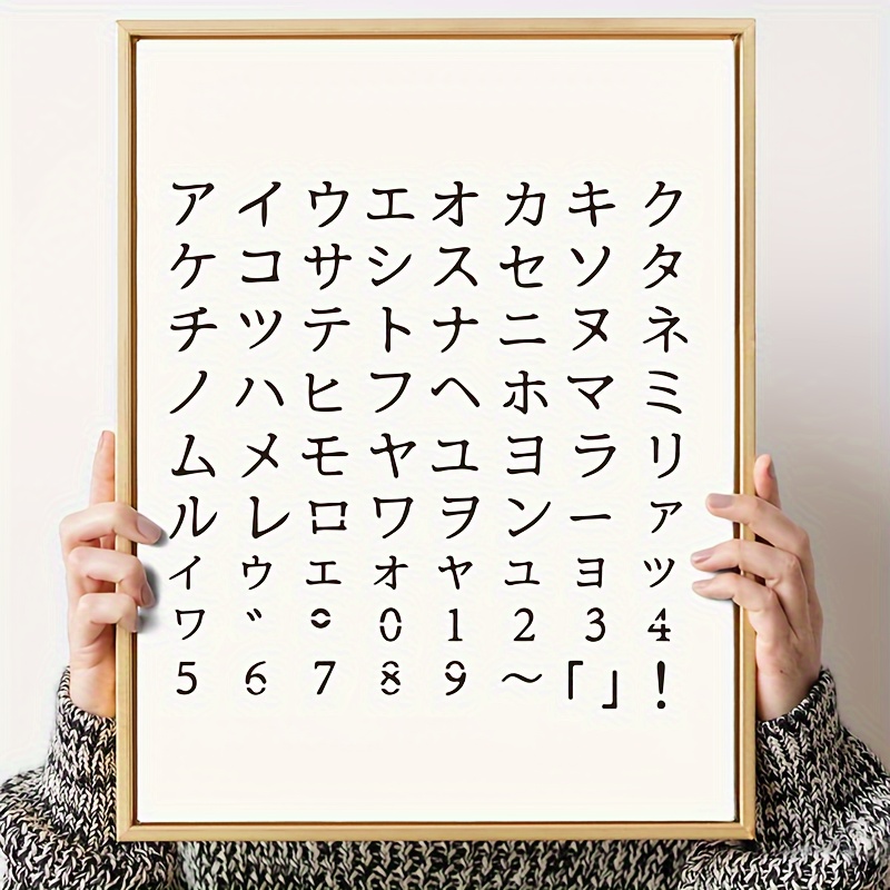 

Reusable 7.9 Inch Katakana And Hiragana Stencils - Perfect For Fabric, Clothing, Furniture, Canvas, And Cards - Pet Material