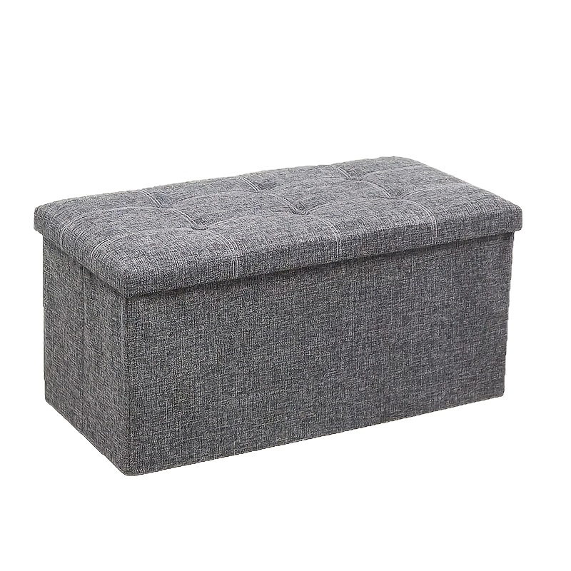 TEMU Coussin de siège pliant de 30 pouces ( 76,2 cm) avec -pieds de rangement, jusqu'à 350 lb ( 158,8 kg), banc de rangement pour salon et chambre,