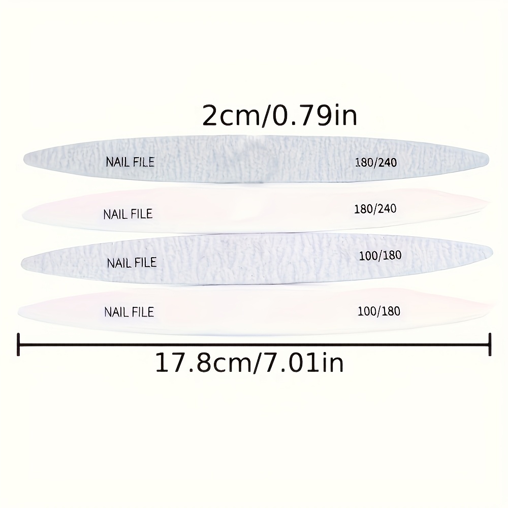 24pcs Oval Nail Files, Professional Nail Art Tools