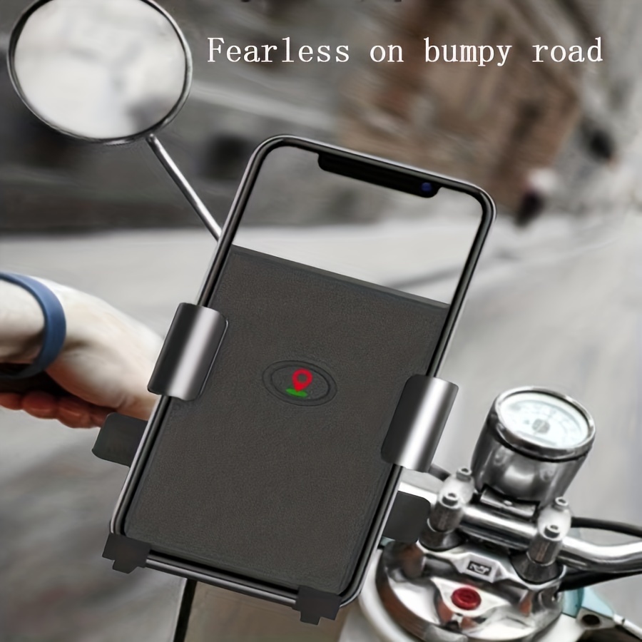 

Motorcycle Phone Holder Rotatable Automatic Lock Electric Bicycle Phone Holder
