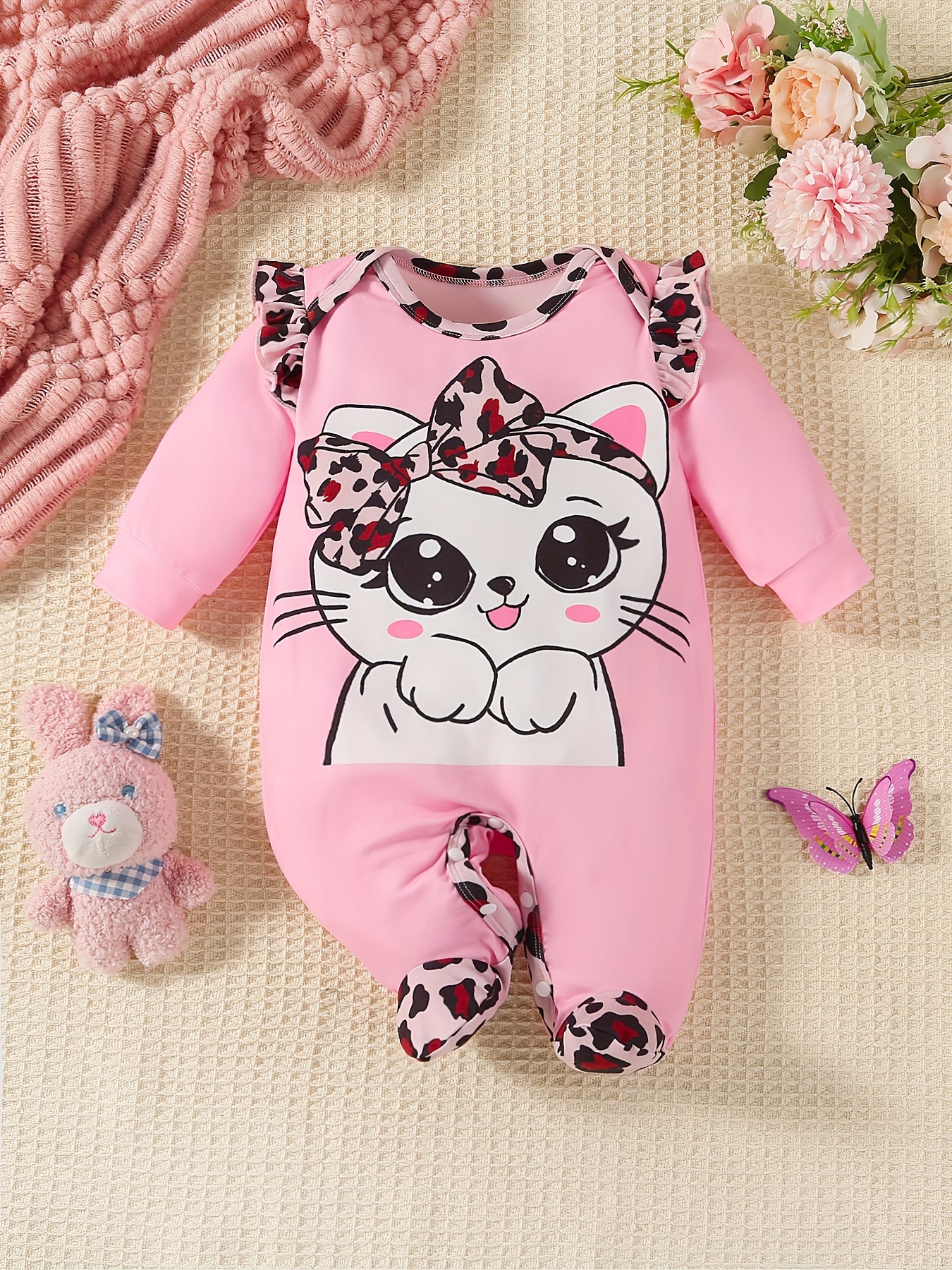 Rompertje met lange mouwen voor baby meisjes