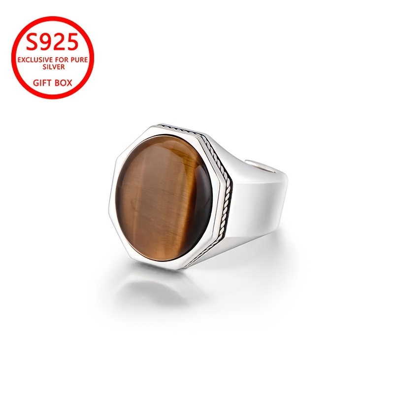Anello da 925 Occhio Retro, Stile di moda lussuoso e gamma - Gioielli e, un regalo di festa per maschi e, per…: retailer-supplied image